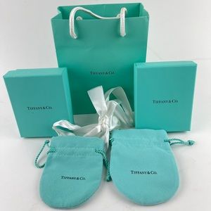 Tiffany & Co Empty Box x2 ,Pouch x 2 & 1 Bag
